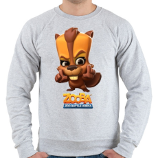 PRINTFASHION Zooba - Besty  - Férfi pulóver - Sport szürke