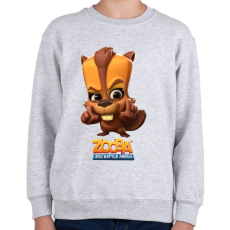 PRINTFASHION Zooba - Besty  - Gyerek pulóver - Sport szürke