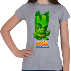 PRINTFASHION Zooba - Donna  - Női póló - Sport szürke