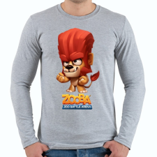 PRINTFASHION Zooba - Duke  - Férfi hosszú ujjú póló - Sport szürke férfi póló