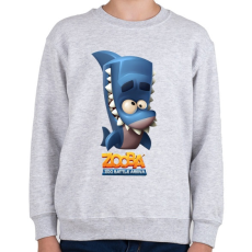 PRINTFASHION Zooba - Finn - Gyerek pulóver - Sport szürke