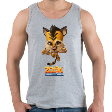 PRINTFASHION Zooba - Jade  - Férfi atléta - Sport szürke