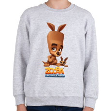 PRINTFASHION Zooba - Molly  - Gyerek pulóver - Sport szürke