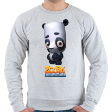 PRINTFASHION Zooba - Ollie  - Férfi pulóver - Sport szürke