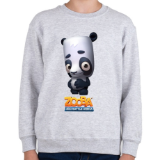 PRINTFASHION Zooba - Ollie  - Gyerek pulóver - Sport szürke