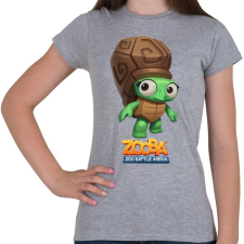 PRINTFASHION Zooba - Shelly  - Női póló - Sport szürke női póló