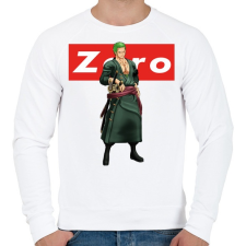PRINTFASHION Zoro - Férfi pulóver - Fehér férfi pulóver, kardigán