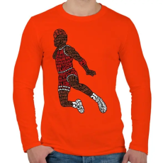 PRINTFASHION Zsákolás - Férfi hosszú ujjú póló - Narancs