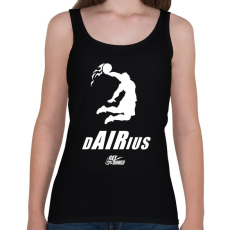 PRINTFASHION Zsákolókirály dAIRius - Női atléta - Fekete