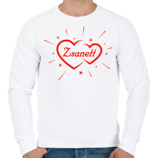 PRINTFASHION Zsanett - Férfi pulóver - Fehér