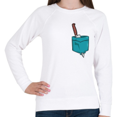 PRINTFASHION ZSEB-Kés - Női pulóver - Fehér