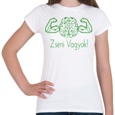 PRINTFASHION Zseni vagyok - Női póló - Fehér