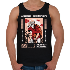 PRINTFASHION Zseniális teknős - Férfi atléta - Fekete