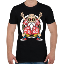 PRINTFASHION Zseniális teknős - Férfi póló - Fekete férfi póló