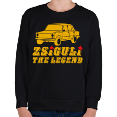 PRINTFASHION Zsiguli the legend - Gyerek pulóver - Fekete