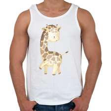 PRINTFASHION zsiráf - Férfi atléta - Fehér atléta, trikó