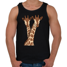 PRINTFASHION zsiráf - Férfi atléta - Fekete atléta, trikó