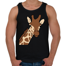 PRINTFASHION zsiráf - Férfi atléta - Fekete atléta, trikó