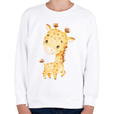 PRINTFASHION Zsiráf  - Gyerek pulóver - Fehér