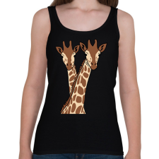 PRINTFASHION zsiráf - Női atléta - Fekete női trikó