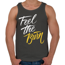 PRINTFASHION Zsírégetés - Férfi atléta - Sötétszürke vitamin és táplálékkiegészítő