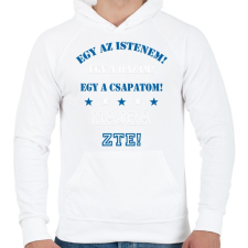 PRINTFASHION ZTE - Férfi kapucnis pulóver - Fehér férfi pulóver, kardigán