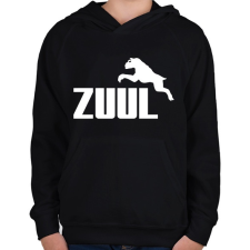 PRINTFASHION Zuul - Gyerek kapucnis pulóver - Fekete gyerek pulóver, kardigán
