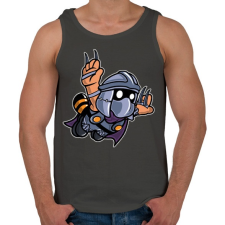 PRINTFASHION Zúzó - Férfi atléta - Sötétszürke atléta, trikó