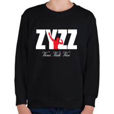 PRINTFASHION Zyzz - Veni Vidi Vici 2 - Fehér - Gyerek pulóver - Fekete gyerek pulóver, kardigán
