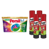 Pritt Ragasztóstift 11 g AKCIÓS CSOMAG + Persil Discs Color mosókapszula 100x11 g (4x25 db ) stift Pritt