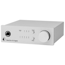 Pro-Ject Head Box S2 Digital fejhallgató erősítő és DSD DAC - ezüst audió kellék