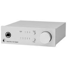 Pro-Ject Head Box S2 Digital fejhallgató erősítő és DSD DAC - ezüst fejhallgató erősítő