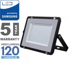  PRO LED reflektor fekete (300W/100°) hideg fehér, 120lm/W, Samsung világítás