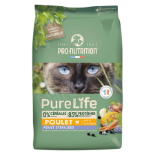  Pro-Nutrition PureLife Cat Sterilized Chicken 8kg macskaeledel