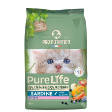  Pro-Nutrition PureLife Kitten száraz macskatáp - szardíniával 2 kg macskaeledel