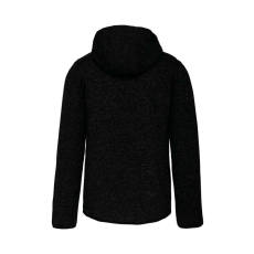 PROACT cipzáras kapucnis vastag Női pulóver bolyhos belsővel PA366, Dark Grey Melange-XS