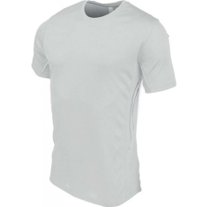 PROACT Férfi póló Proact PA465 Men'S Short-Sleeved Sports T-Shirt -L, White/Silver