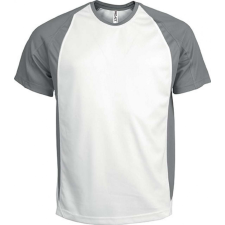 PROACT Férfi póló Proact PA467 Two-Tone Short-Sleeved T-Shirt -M, White/Fine Grey férfi póló