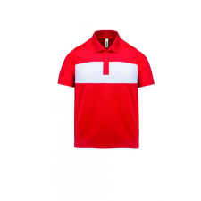 PROACT Gyerek póló Proact PA494 Kids&#039; Short Sleeve polo Shirt -10/12, Sporty Red/White gyerek póló
