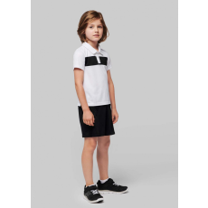 PROACT Gyerek póló Proact PA494 Kids' Short Sleeve polo Shirt -12/14, White/Black