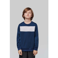 PROACT Gyerek pulóver Proact PA374 Kids' polyester Sweatshirt -6/8, Sporty Navy/White