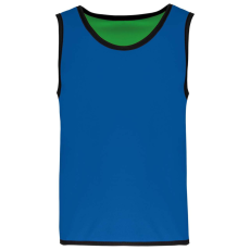 PROACT gyerek ujjatlan kifordítható sportpóló PA046, Sporty Royal Blue/Green-10/14
