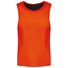 PROACT két rétgű, eltérő színű gyerek ujjatlan kifordítható sportpóló PA048, Spicy Orange/Black-6/10