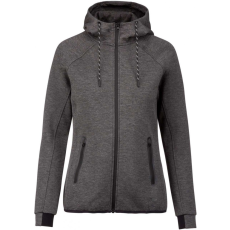 PROACT Női kapucnis pulóver Proact PA359 Ladies’ Hooded Sweatshirt -XL, Deep Grey Heather