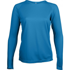 PROACT Női póló Proact PA444 Ladies' Long-Sleeved Sports T-Shirt -XL, Aqua Blue