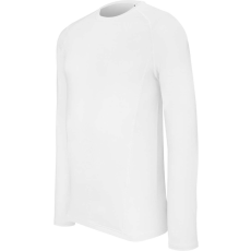 PROACT PA005 férfi hosszú ujjú sztreccs sportpóló Proact, White-XS