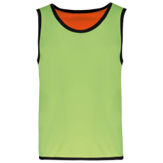PROACT PA046 gyerek ujjatlan kifordítható sportpóló Proact, Lime/Spicy Orange-6/10