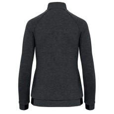 PROACT PA379 Női cipzáras magas nyakú vastag sztreccs pulóver Proact, Deep Grey Heather-XL