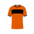 PROACT PA4000 rövid ujjú V-nyakú férfi sportpóló, kontrasztos betéttel Proact, Orange/Black-3XL