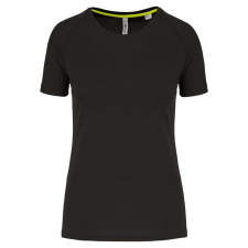 PROACT PA4013 rövid ujjú környakas Női sportpóló Proact, Black-S női póló